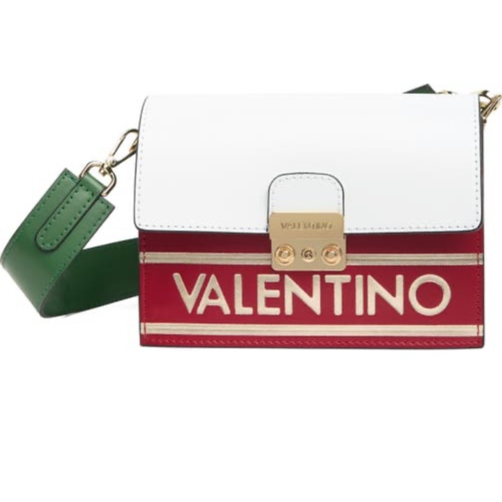 NWT Valentino Palm Lavoro Leather Shoulder Bag (NR)
